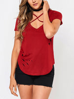 Custom Ladies V-Neck T-Shirts