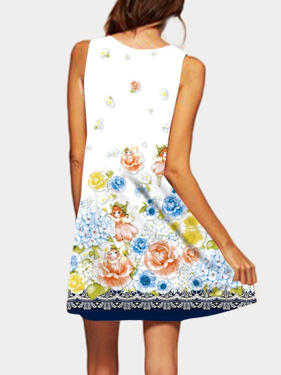 NEW FEELING Womens Multi Floral Dresses