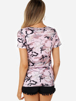 NEW FEELING Womens Pink T-Shirts