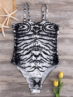 Wholesale Backless Spaghetti Strap Self-Tie Criss-Cross Sleeveless One-Pieces