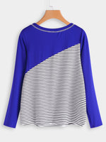 NEW FEELING Womens Blue T-Shirts