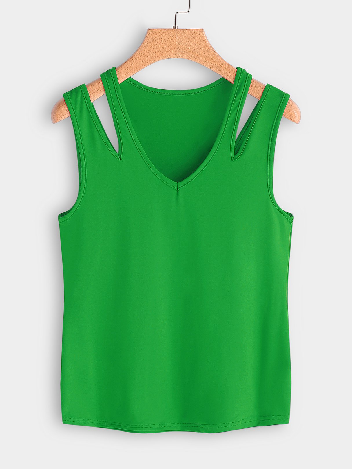 Wholesale V-Neck Cut Out Sleeveless Camis