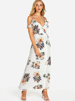 OEM Ladies White Floral Dresses