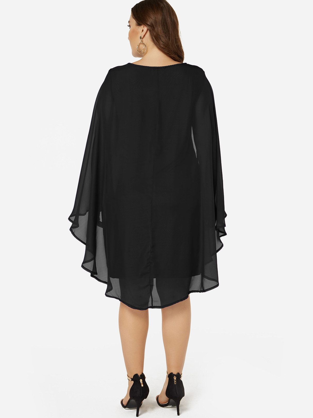NEW FEELING Womens Black Plus Size Dresses