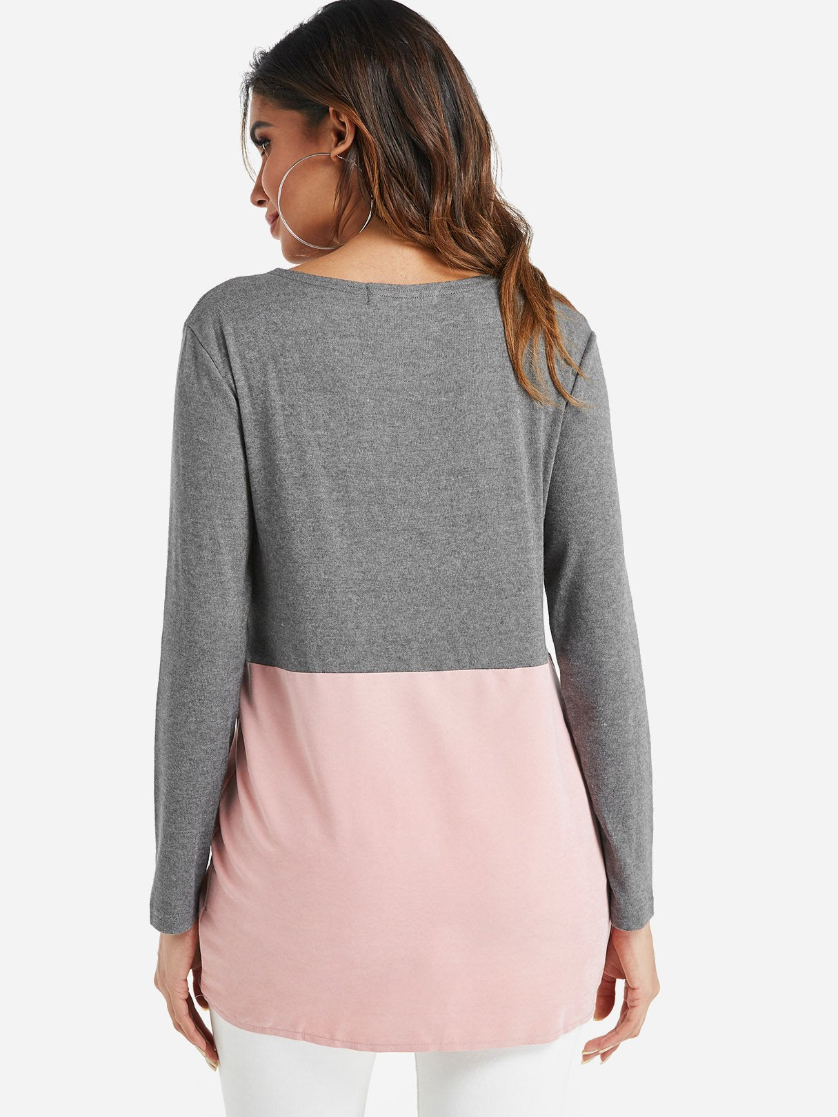 NEW FEELING Womens Color Block T-Shirts