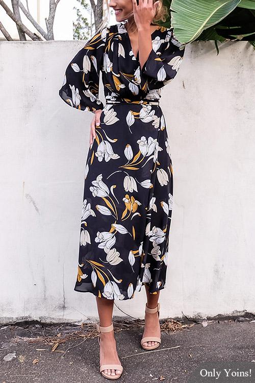 ODM Ladies 3/4 Sleeve Maxi Dress