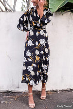 ODM Ladies 3/4 Sleeve Maxi Dress