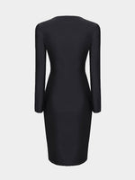 NEW FEELING Womens Black Midi Dresses