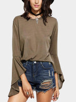Wholesale Round Neck Khaki T-Shirts