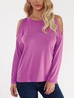 Wholesale Round Neck Long Sleeve Rose T-Shirts