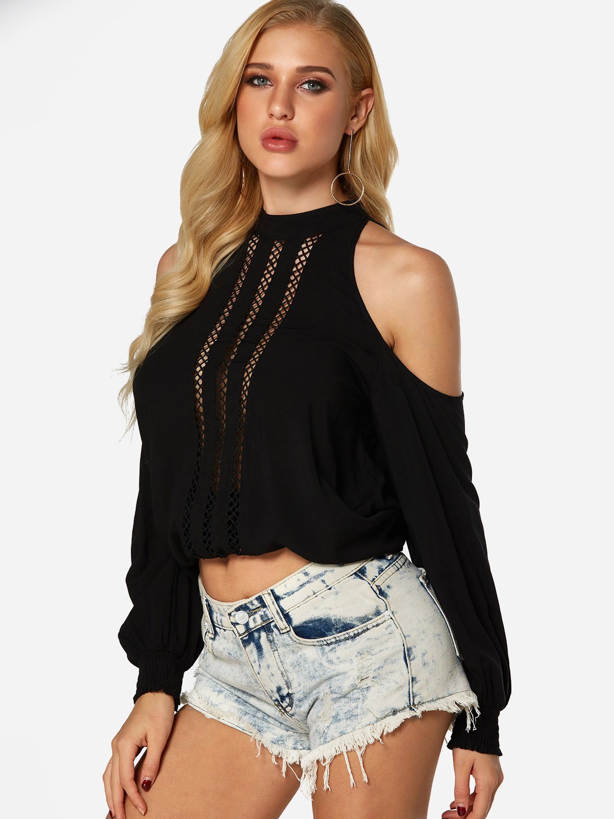 OEM Ladies Black Blouses