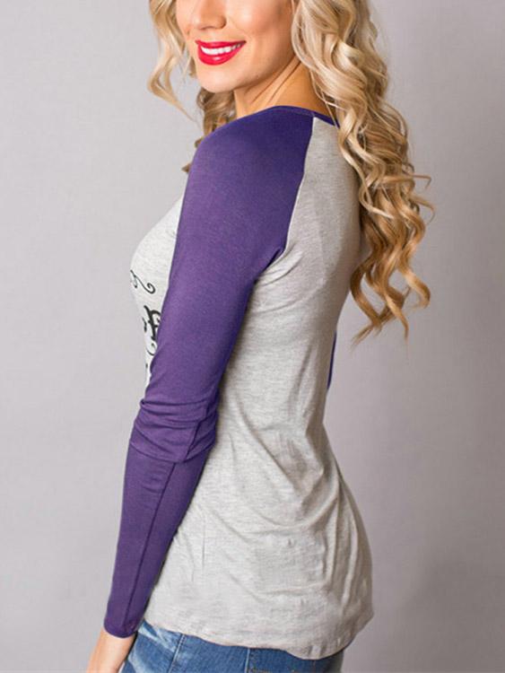 OEM ODM Womens Purple T-Shirts