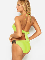 NEW FEELING Womens Yellow Bikinis