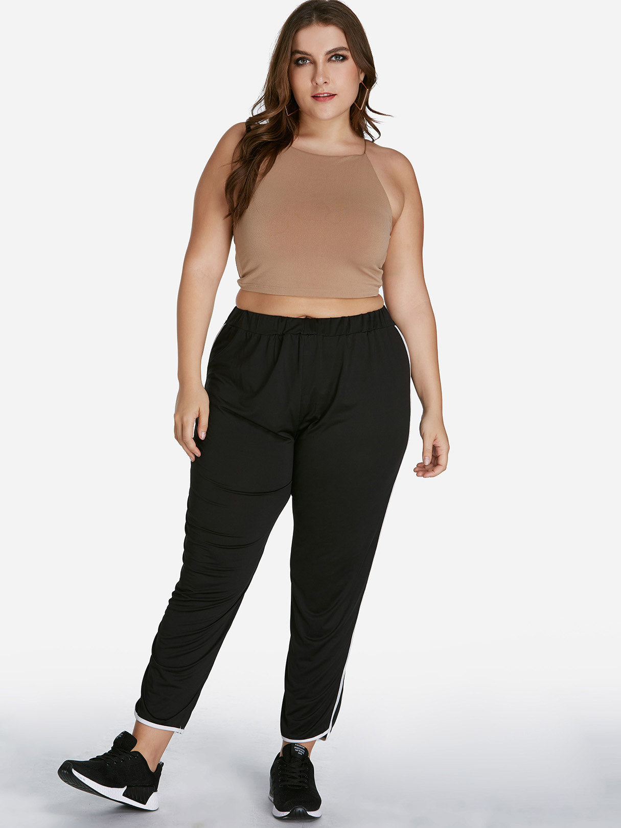 Wholesale Plus Size Side Stripe Pants