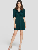 NEW FEELING Womens Green Mini Dresses