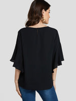 ODM Ladies Half Sleeve Blouses