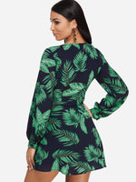 NEW FEELING Womens Navy V-Neck Dresses