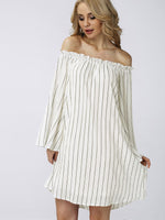 OEM Ladies Striped Mini Dresses