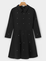 NEW FEELING Womens Black Casual Dresses