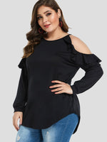 ODM Ladies Long Sleeve Plus Size Tops