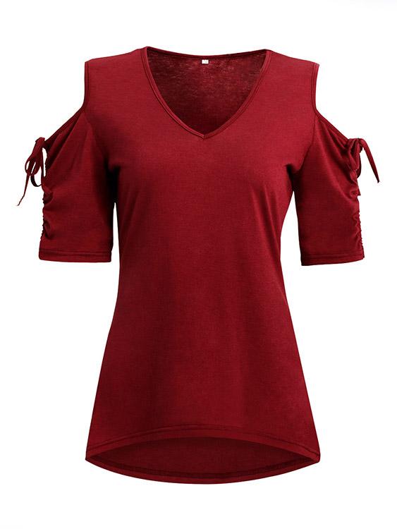OEM Ladies Burgundy T-Shirts
