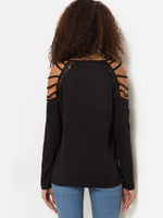 NEW FEELING Womens Black T-Shirts