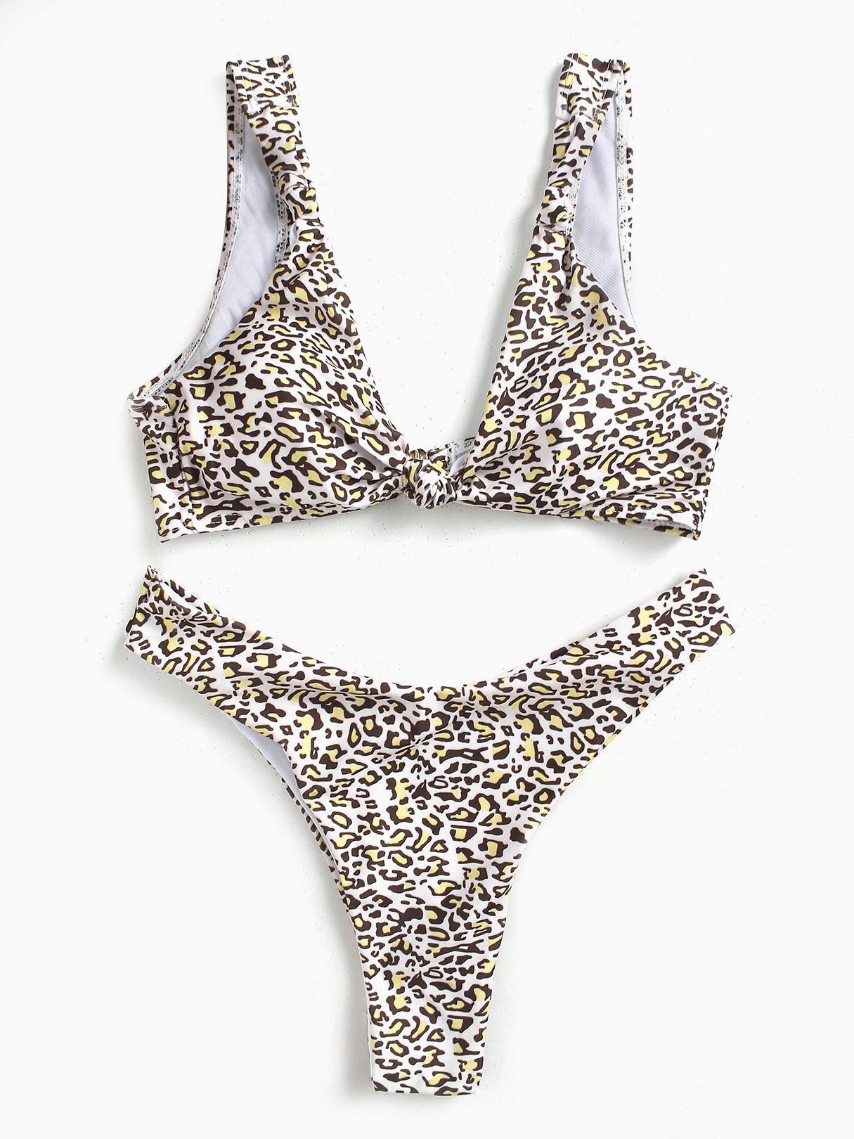 NEW FEELING Womens Leopard Bikinis