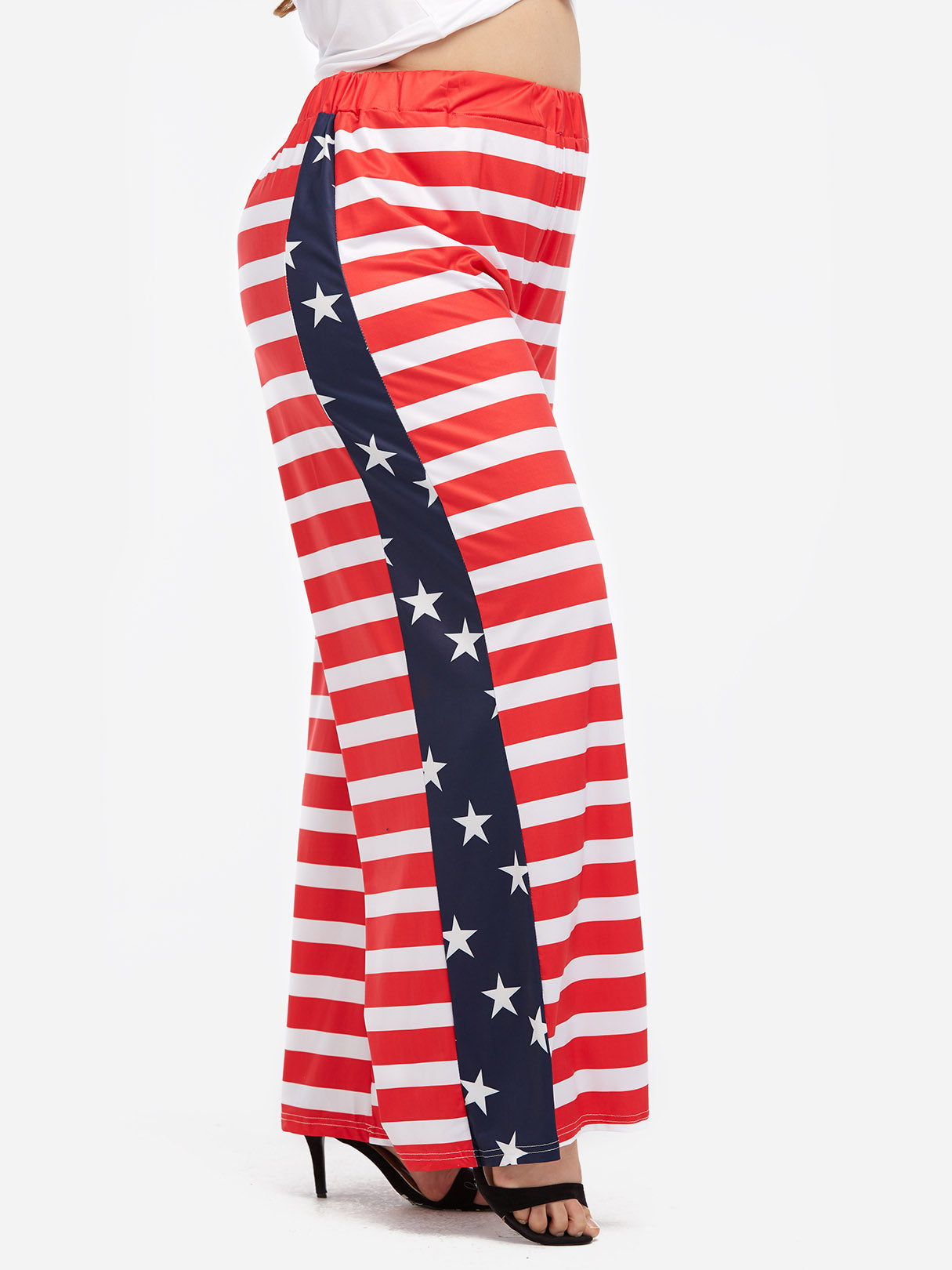 OEM Ladies Striped Plus Size Bottoms
