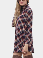 OEM Ladies Grid Casual Dresses