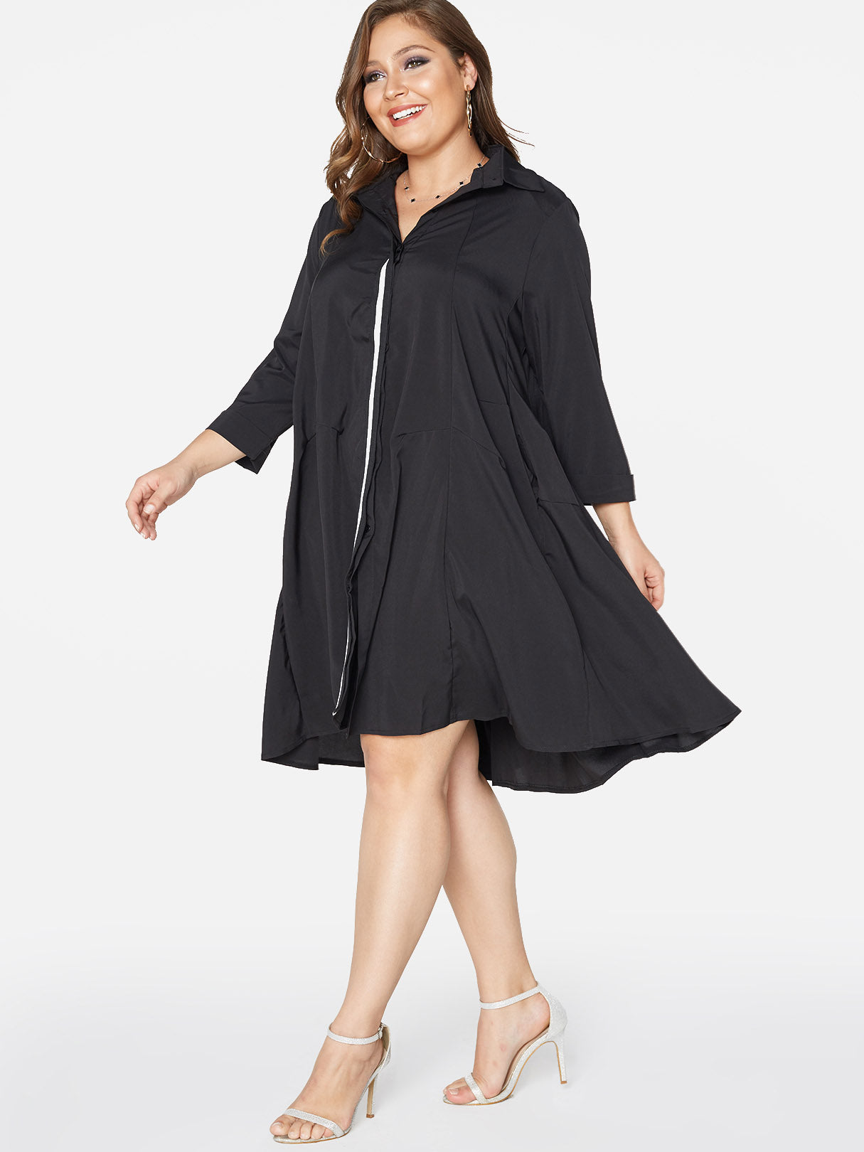 OEM Ladies Black Plus Size Dresses