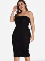 OEM Ladies Black Plus Size Dresses