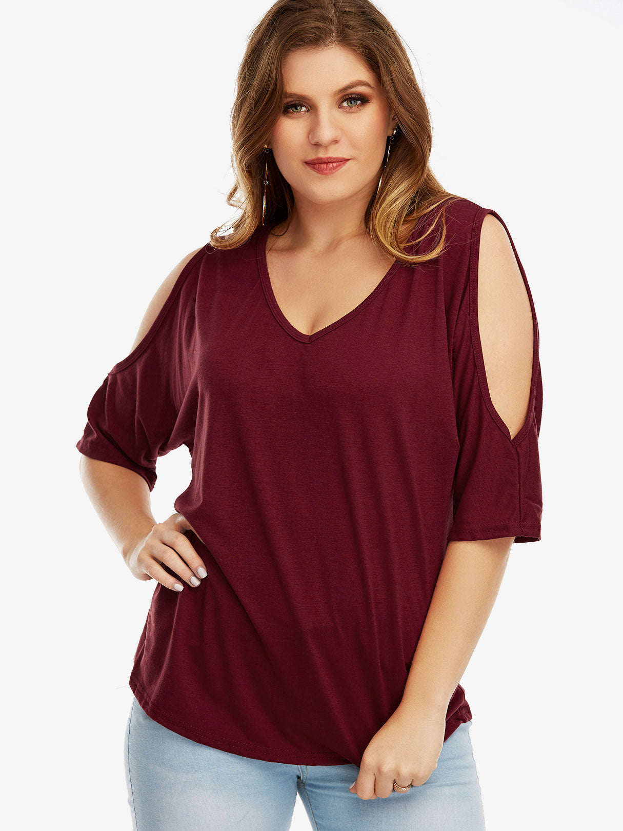 OEM ODM Plus Size Womens Black Tops