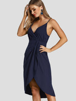 OEM Ladies Navy Midi Dresses
