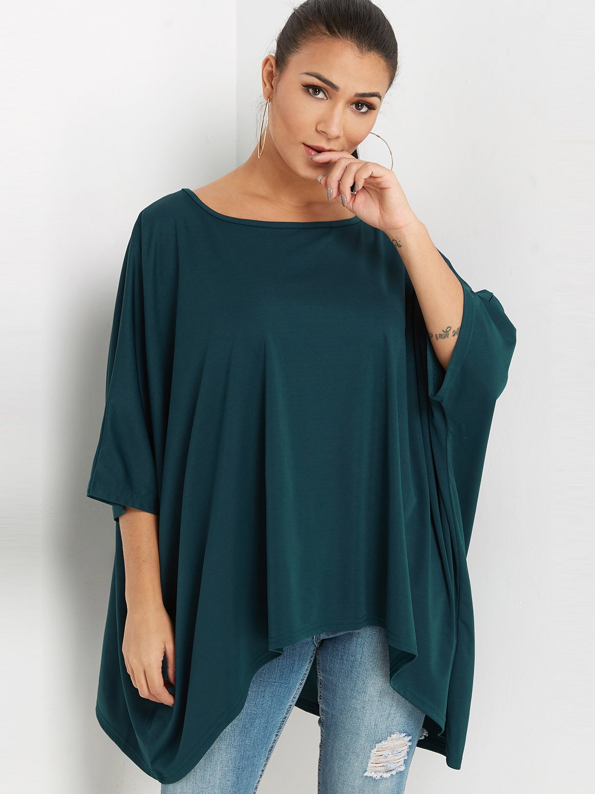 Wholesale Crew Neck Plain Half Sleeve Green T-Shirts