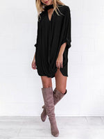 Custom Ladies V-Neck Mini Dress