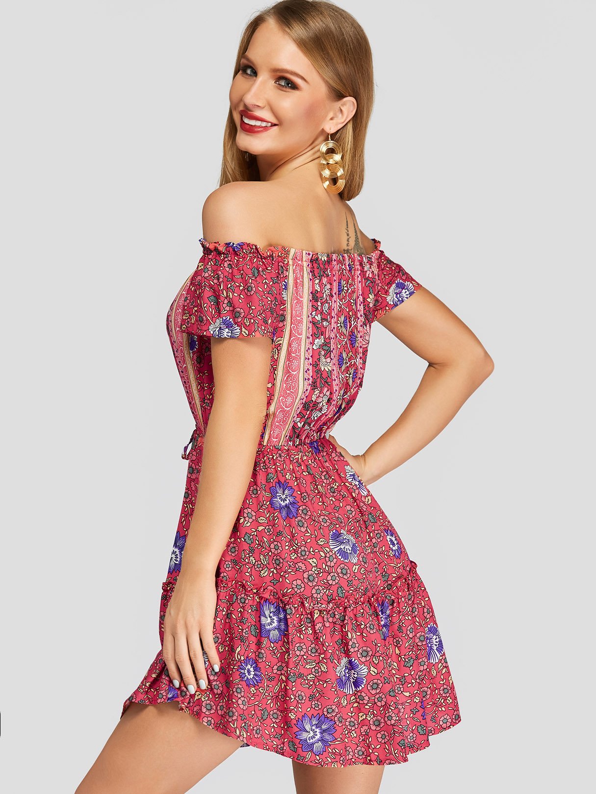 Custom Ladies Off The Shoulder Dresses
