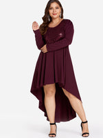 ODM Ladies Long Sleeve Plus Size Dresses