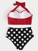 NEW FEELING Womens Red Bikinis