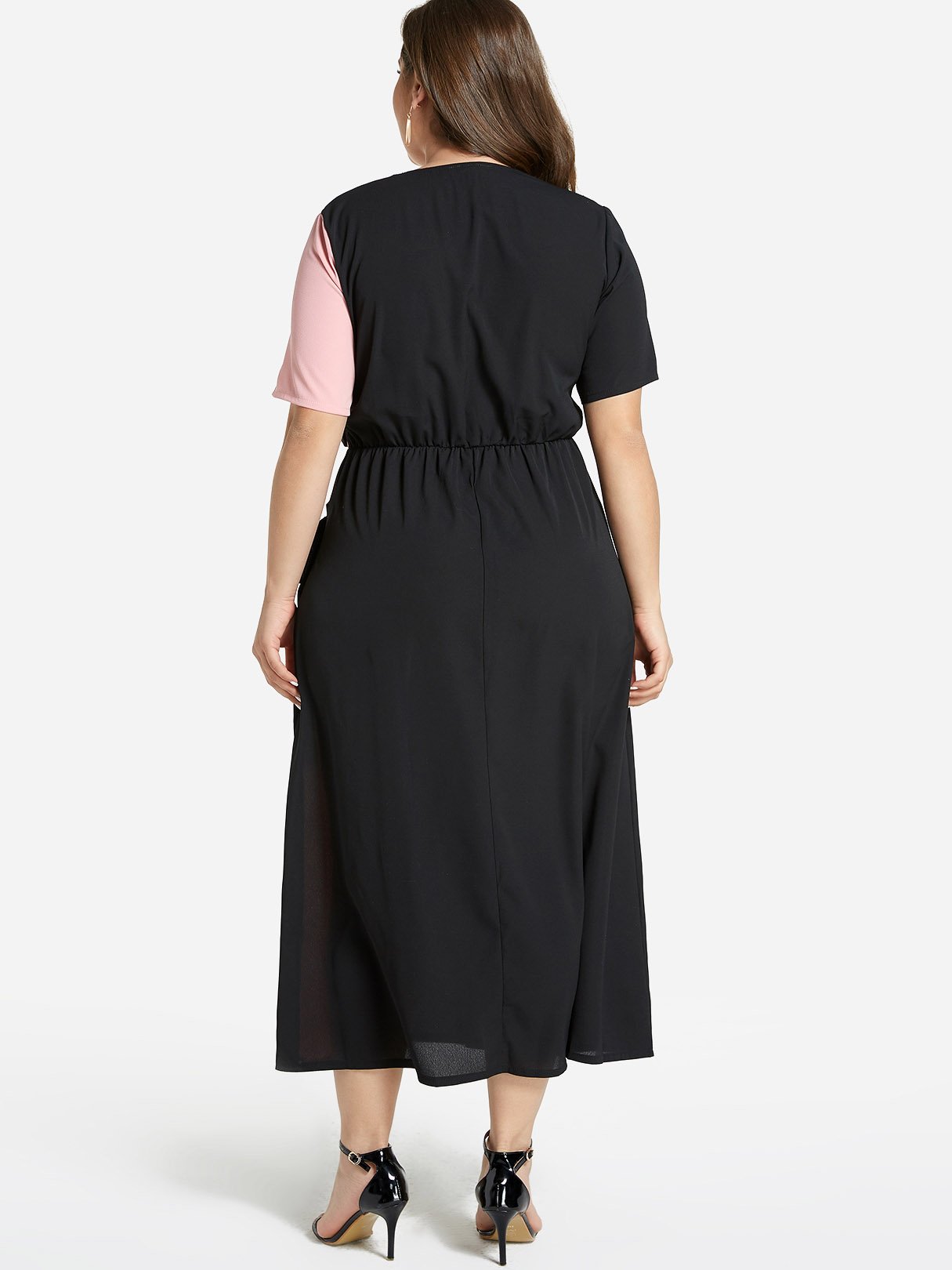 NEW FEELING Womens Color Block Plus Size Dresses