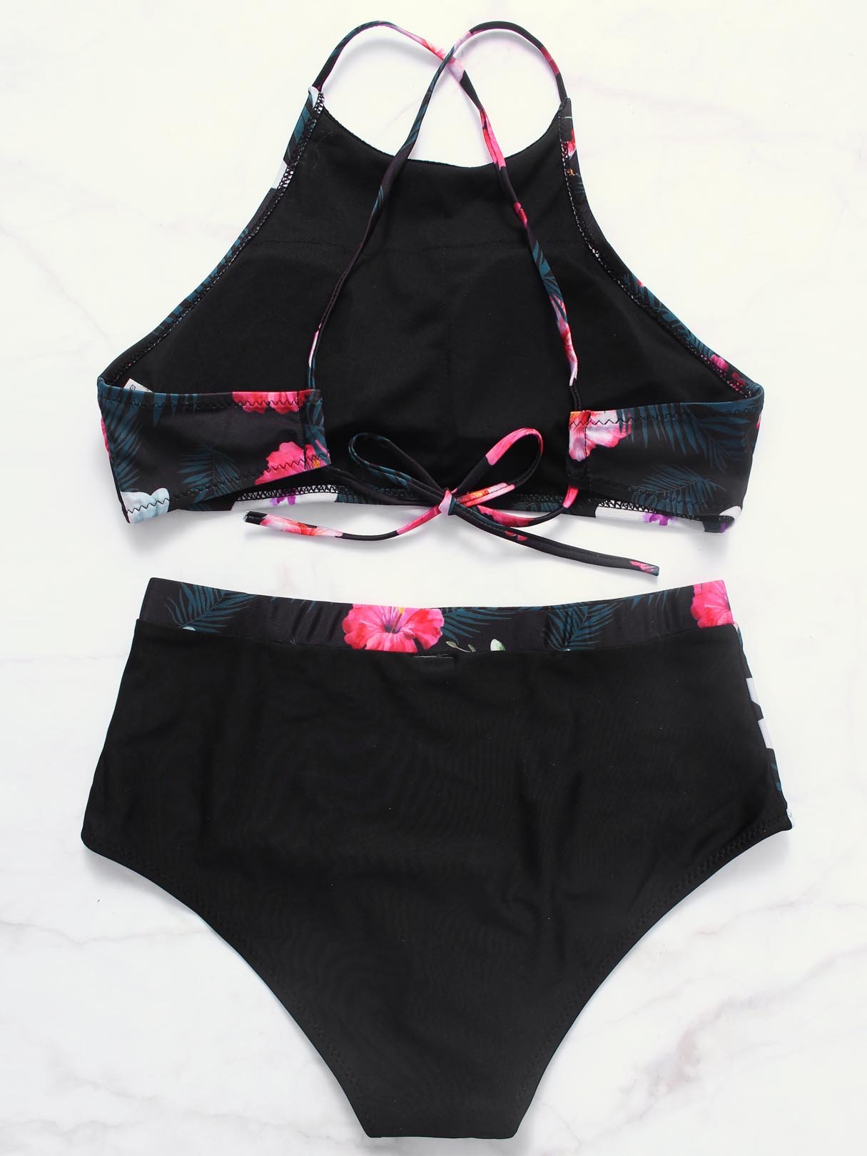 NEW FEELING Womens Black Bikinis