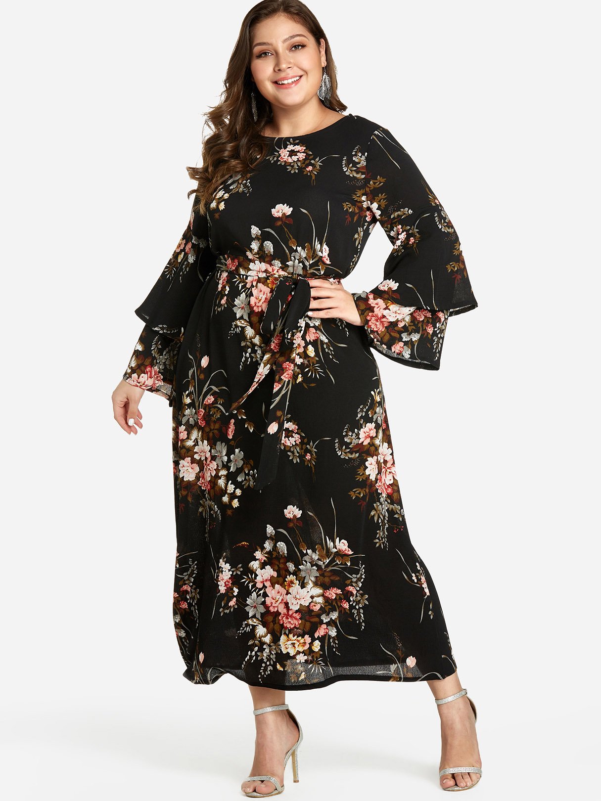OEM ODM Womens Long Sleeve Plus Size Dress