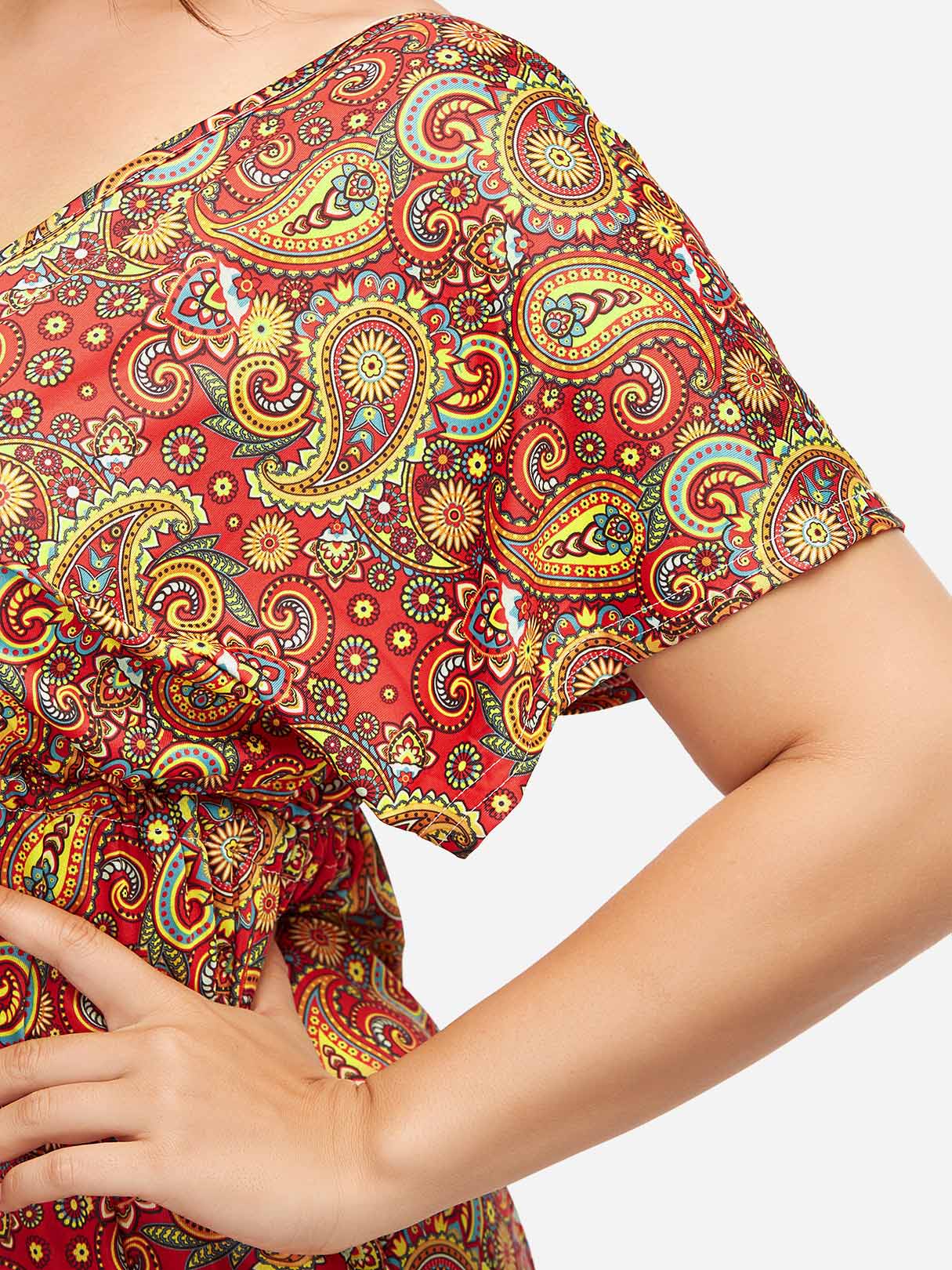 ODM Ladies Short Sleeve Plus Size Midi Dress