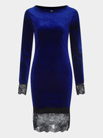 NEW FEELING Womens Blue Midi Dresses
