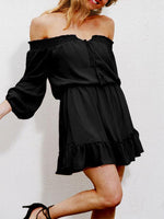 Custom Black Chiffon Maxi Dress