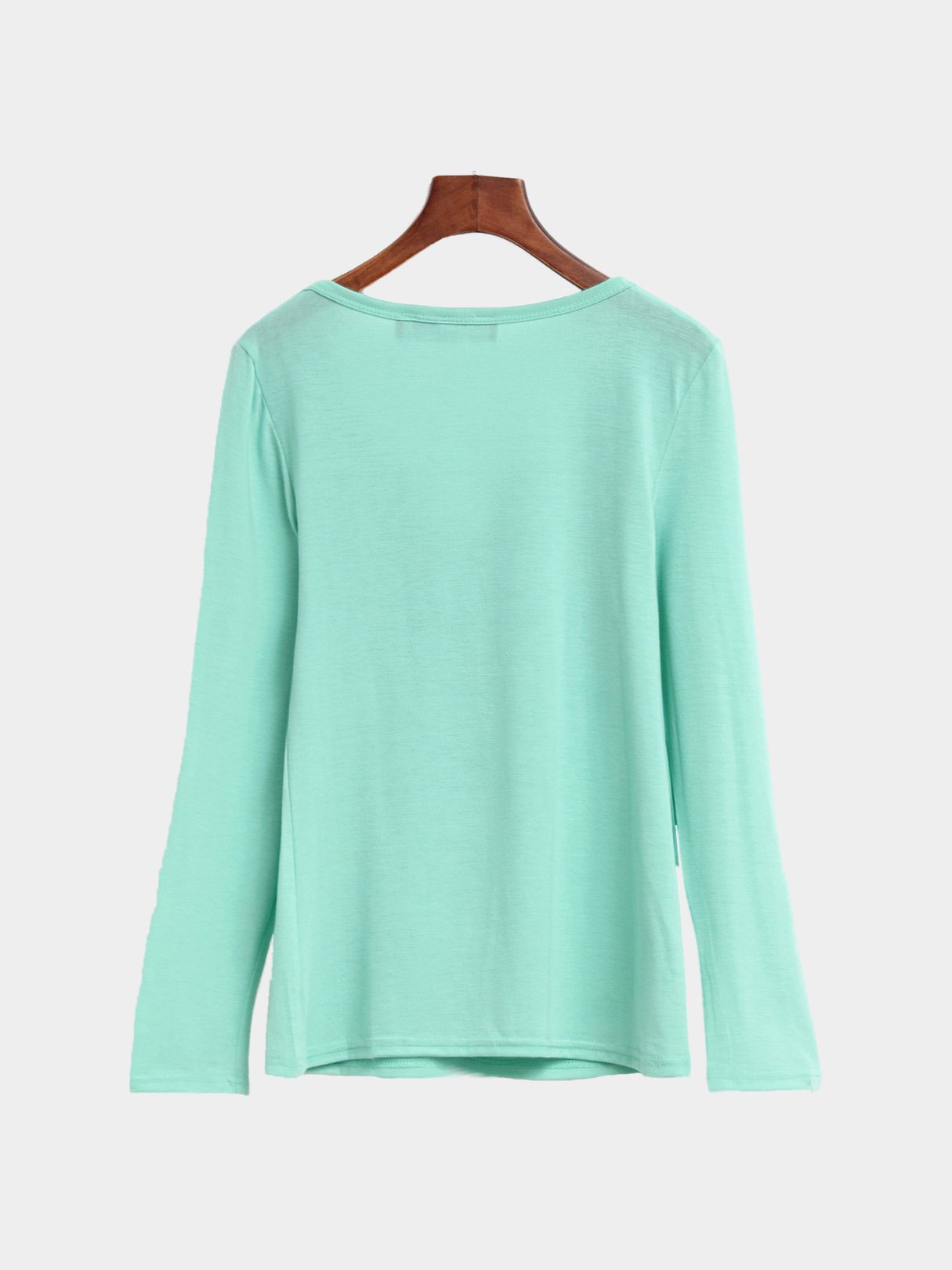 NEW FEELING Womens Green T-Shirts