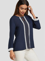 OEM Ladies Navy Blouses
