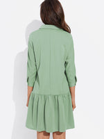 NEW FEELING Womens Green Casual Dresses