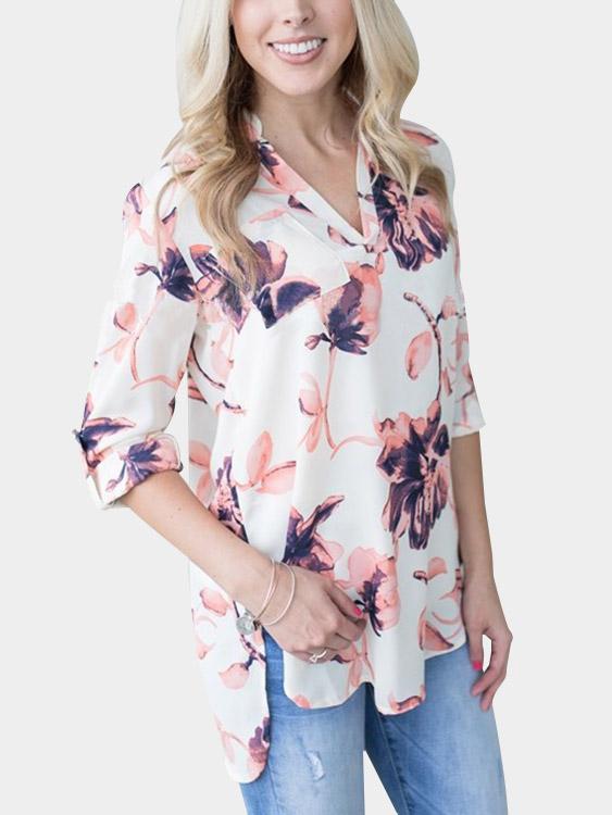 NEW FEELING Womens White Blouses