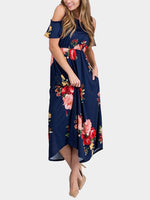 NEW FEELING Womens Navy Maxi Dresses