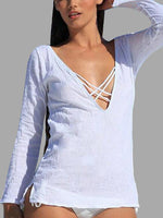 Wholesale Long Sleeve White T-Shirts